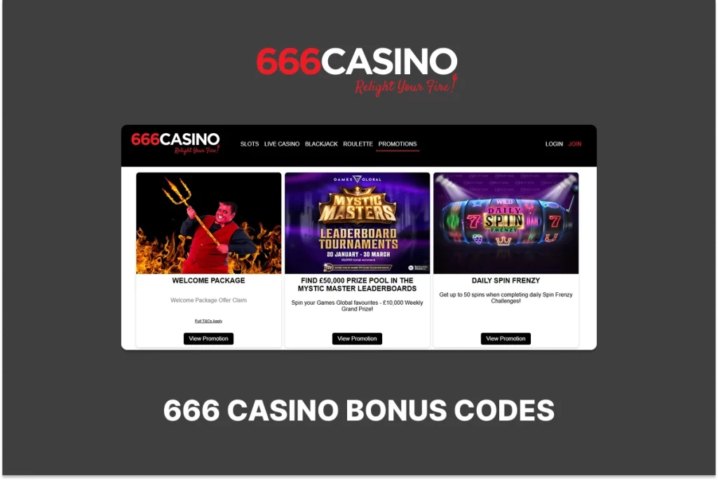 666 Casino Bonus Codes Preview Image