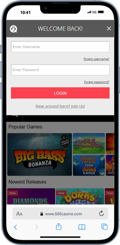 mobile 666casino login